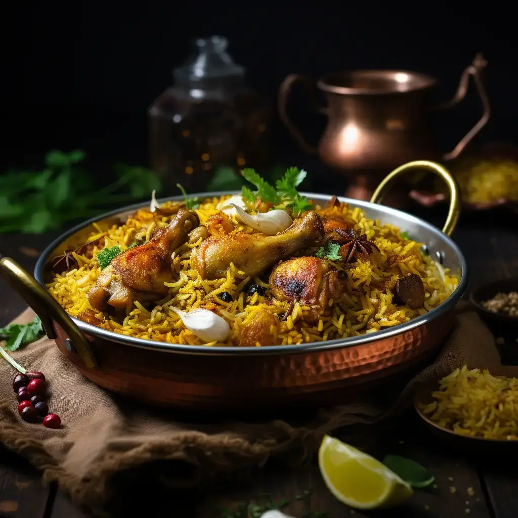 Kolkata Style Chicken Biryani